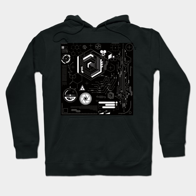 Technoglyphs Hoodie by Qspark